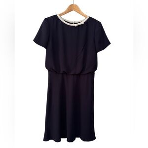 Talbots Women’s Navy Blue Short Sleeve Boat Neck Dress Size:12